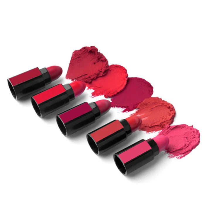 5 in 1 Romantic Matte Finish LipStick Set - Beauty Essentials For Girls