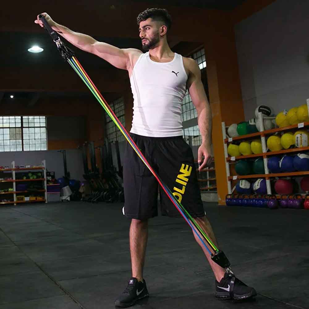 11Pcs Fitness Resistance Bands Set