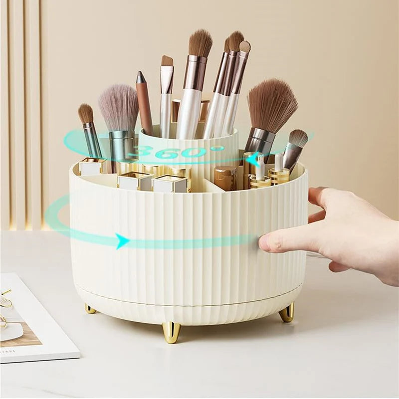 Cosmetic Organizer - Large Capacity Holder for Lipsticks, Makeup Brushes