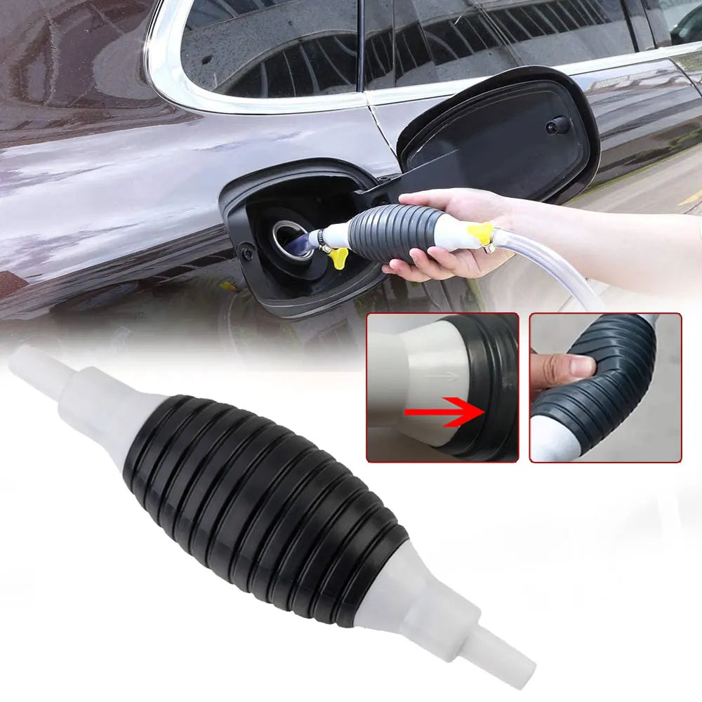 Manual Fuel Pump High Flow Car Motorcycle Hand Siphon.