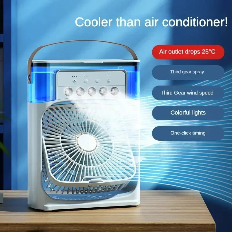 Air Cooler and Humidifier with 3-Speed Fan for Home and Office Use.