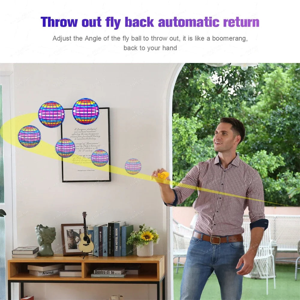 Flying Ball Boomerang Magic with LED Lights