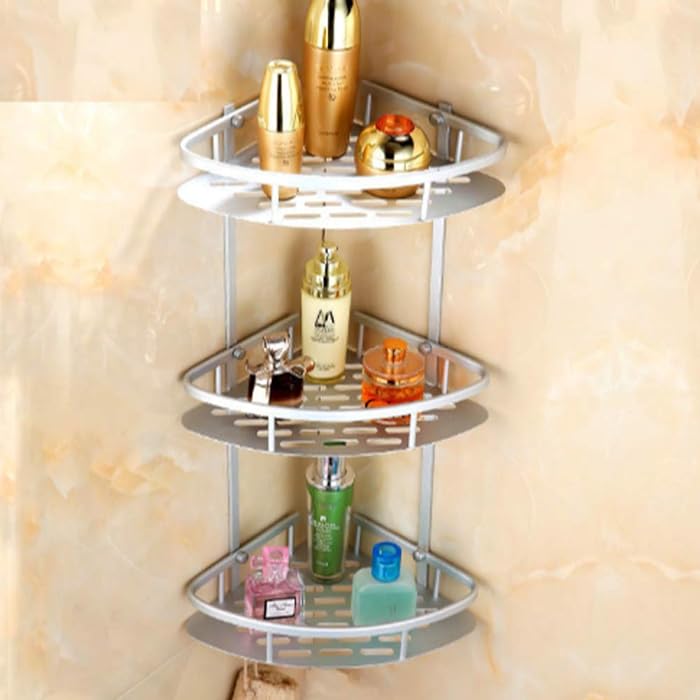 Aluminum 3-Layer Corner Shelf