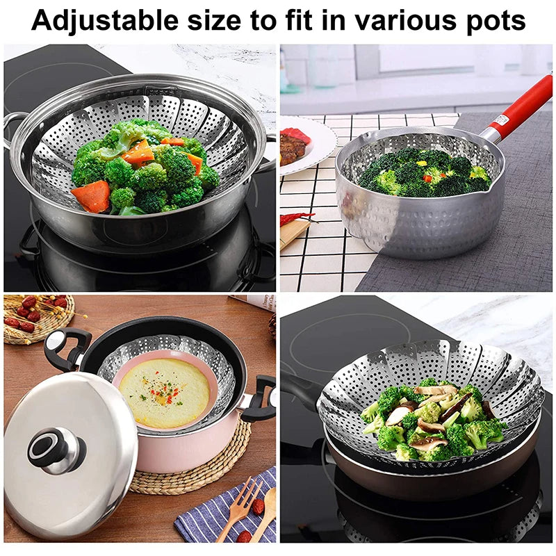 Steam Stainless Steel Food Steamer.