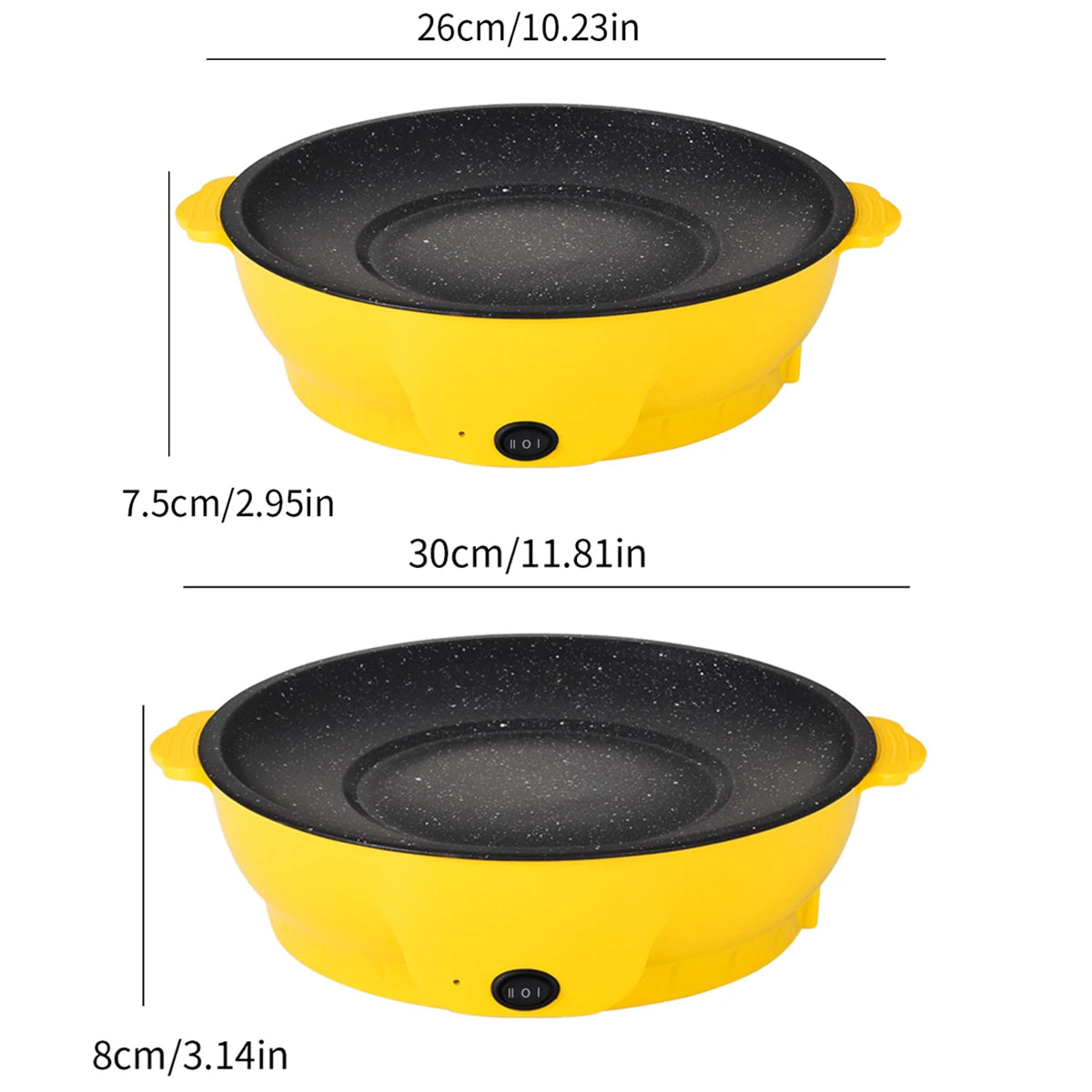 220V Multifunctional Electric Griddle Pan Non-Stick Grill Roasting Pan Stove BBQ Kitchen Tool