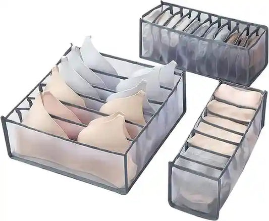 3 Pieces Underwear Drawer Organizer Set