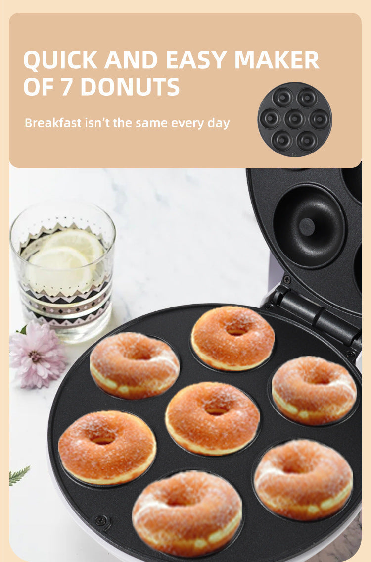 7 Holes Mini Non-Stick Mini Electric Donut Maker Machine