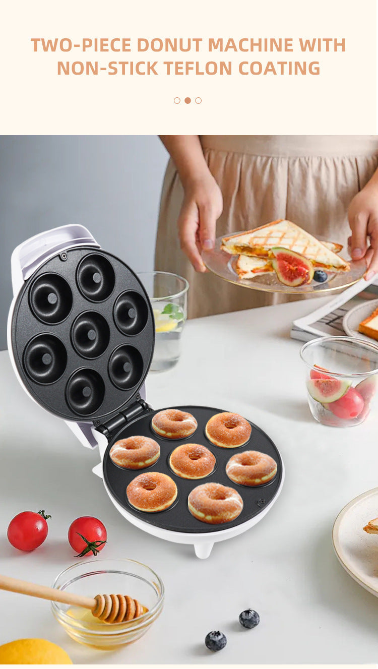 7 Holes Mini Non-Stick Mini Electric Donut Maker Machine