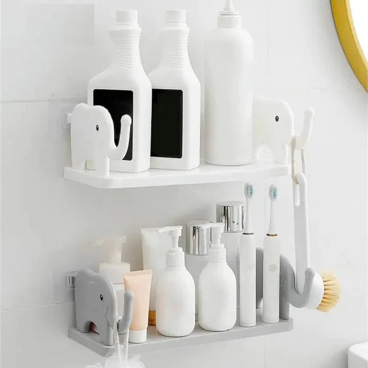 Cute Elephant Wall Storage Shelve