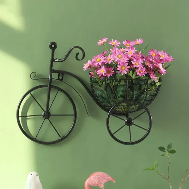 Bicycle Design Wall Basket For Home Decoration