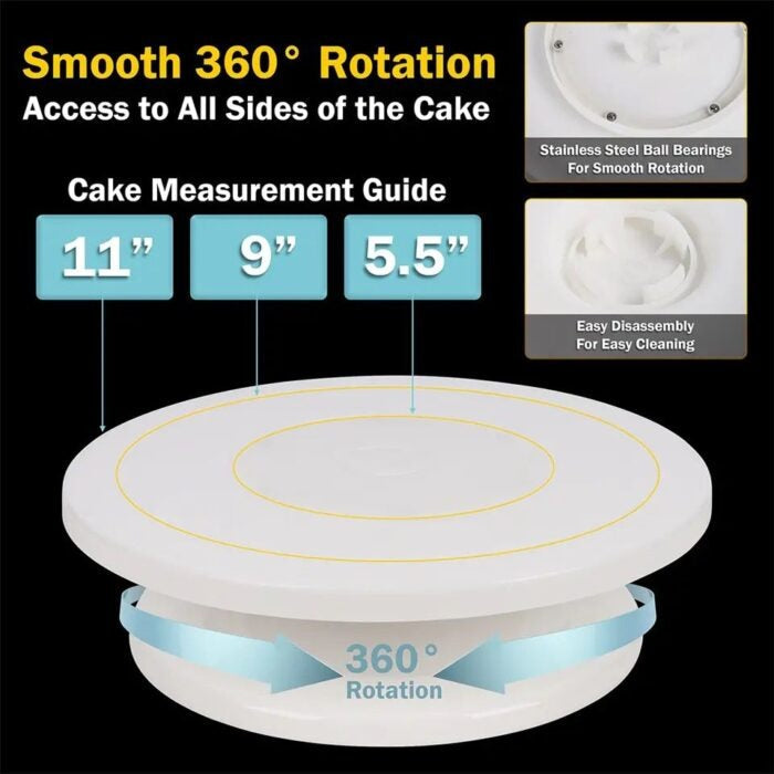 360 Rotating Cake Decorating Stand