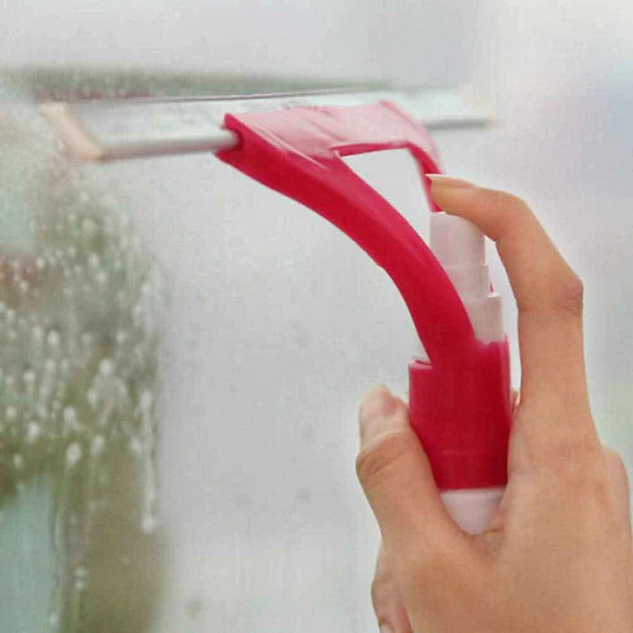 Window Wiper Built-In Spray Bottle Multi-Function