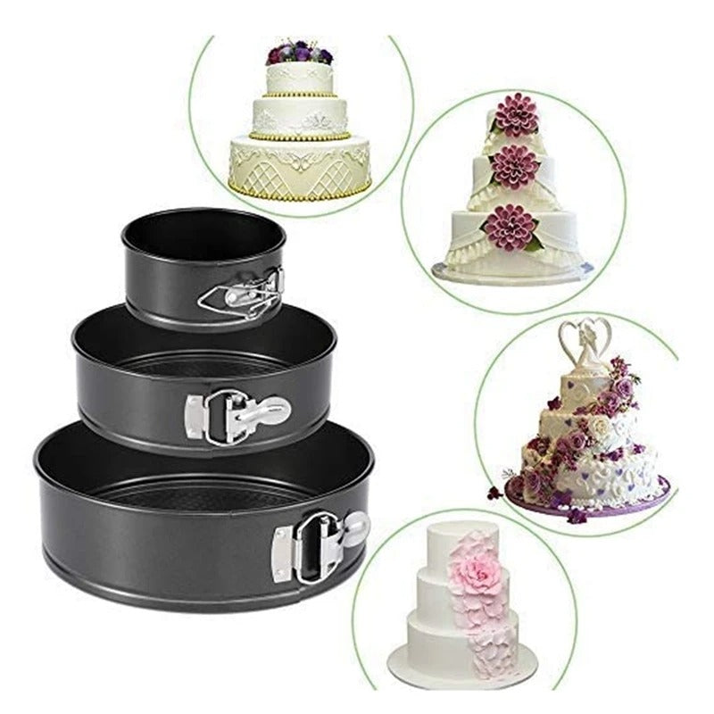 3 Pcs Non-Stick Cake Molds