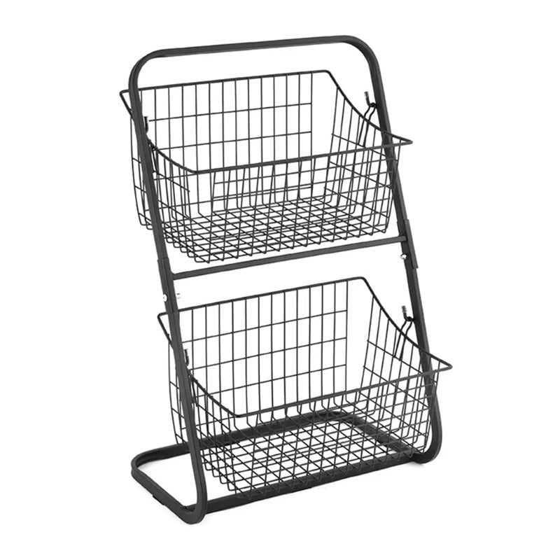 2-Tier Iron Storage Basket