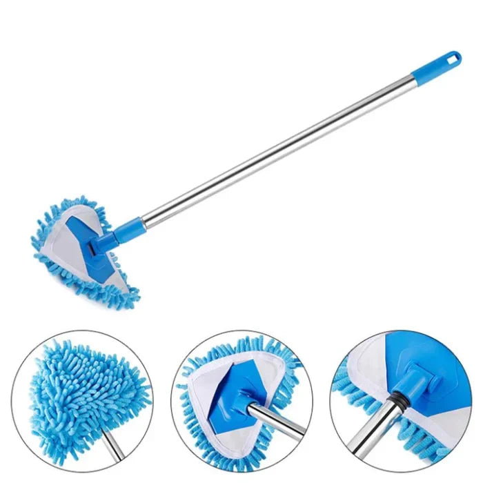 180 Degree Rotatable Adjustable Microfiber Telescopic Triangle Mop